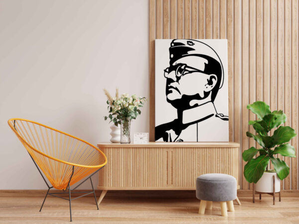 Subhash Chandra Bose Glow in the Dark Painting Kit – DIY Netaji Patriotic Wall Art | Eazy Arts - Image 2