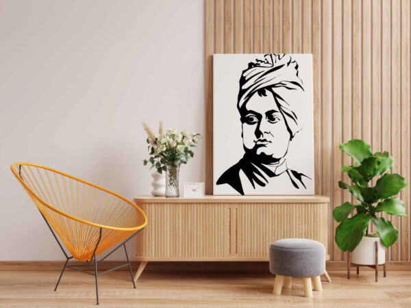 Swami Vivekananda Glow in the Dark Painting Kit – DIY Inspirational Monk Portrait Art | Eazy Arts - Image 2