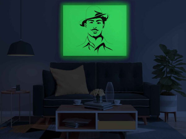 Bhagat Singh Glow in the Dark Painting Kit – DIY Revolutionary Freedom Fighter Wall Art | Eazy Arts - Image 3