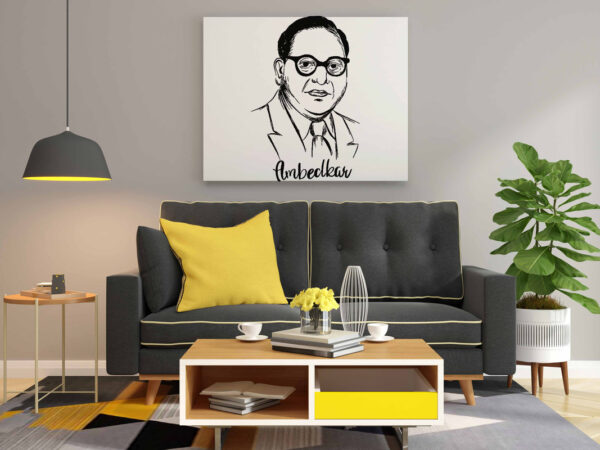 Dr. B.R. Ambedkar Sketch Glow in the Dark Painting Kit – DIY Constitution Maker Portrait | Eazy Arts - Image 2