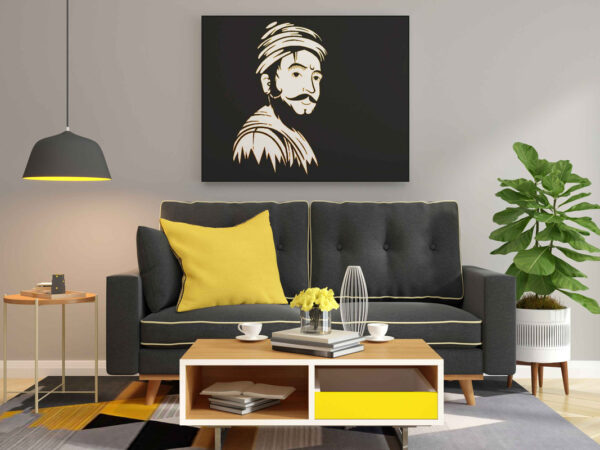 Chhatrapati Shivaji Maharaj Rear-View Glow in the Dark Painting Kit – DIY Royal Maratha Wall Art | Eazy Arts - Image 2