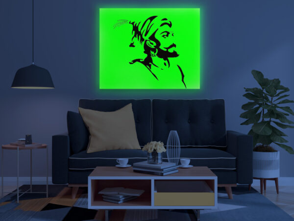 Chhatrapati Shivaji Maharaj Upward Glance Glow in the Dark Painting Kit – DIY Visionary Warrior Art | Eazy Arts - Image 3