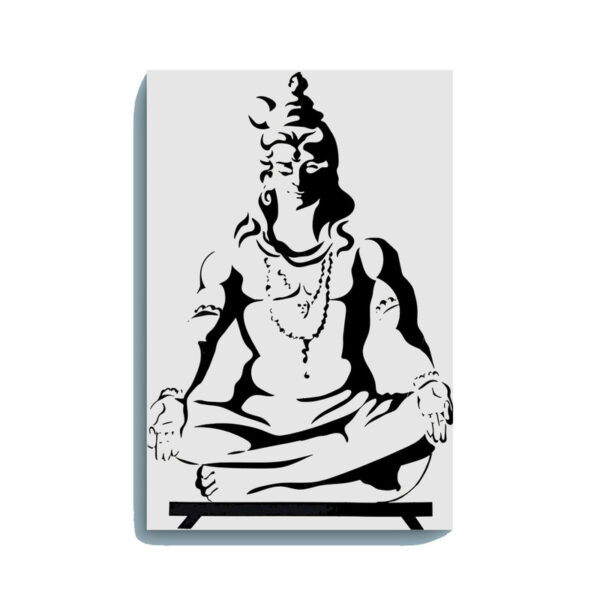 Glow in the Dark Shiva DIY Painting Kit – Peaceful Bholenath Wall Art for Home & Gifting | Eazy Arts