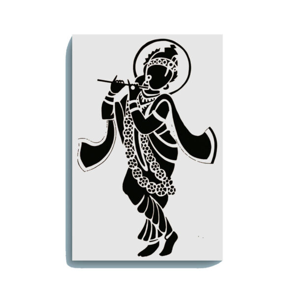 Flute-Playing Krishna Glow In The Dark Kit – Divine Lord Krishna Art | Eazy Arts