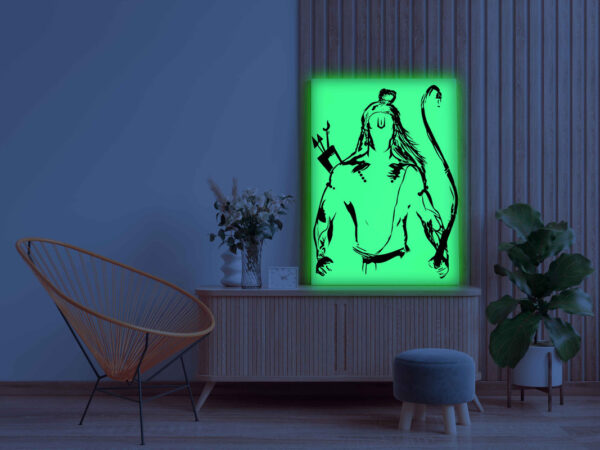 Lord Ram with Bow Glow In The Dark Kit – Powerful Warrior Pose | Eazy Arts - Image 3