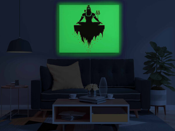 Meditating Lord Shiva Glow in the Dark Painting Kit – DIY Bholenath Floating Art | Eazy Arts - Image 3