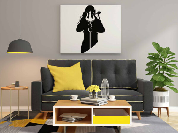 Lord Shiva with Trishul Glow in the Dark Painting Kit – DIY Mahadev Silhouette Art | Eazy Arts - Image 2