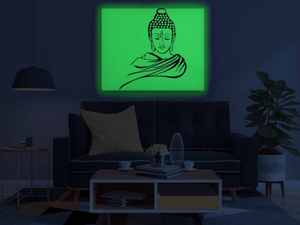 Gautam Buddha Glow in the Dark Painting Kit – DIY Zen Wall Art for Peaceful Spaces | Eazy Arts - Image 3