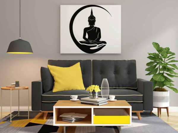 Buddha on Hand Glow in the Dark Painting Kit – DIY Spiritual Zen Art for Mindful Living | Eazy Arts - Image 2