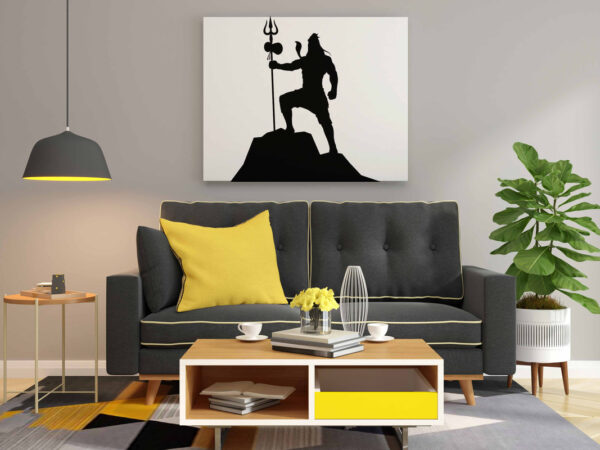Lord Shiva on Mountain Glow in the Dark Painting Kit – DIY Mahadev Power Pose Art | Eazy Arts - Image 2