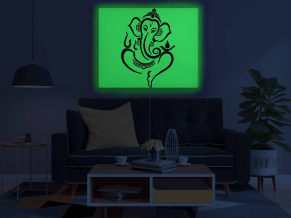 Shri Ganesh Glow in the Dark Painting Kit – DIY Divine Ganpati Line Art for Home Décor | Eazy Arts - Image 3