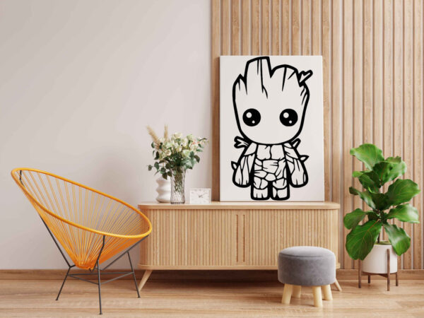 Baby Groot Glow in the Dark Painting Kit – Adorable DIY Art for Marvel Fans - Image 2