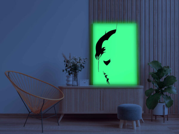Batman Face Glow in the Dark Painting Kit – Minimalist DIY Art for Dark Knight Fans - Image 3