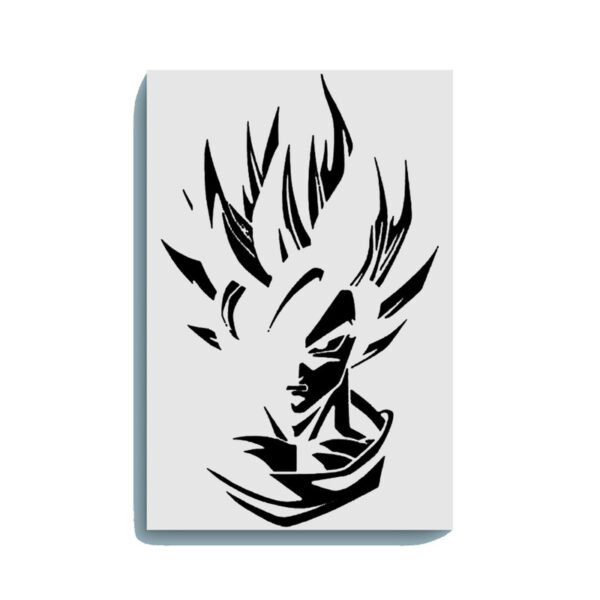 Goku Face Glow in the Dark Painting Kit – DIY Super Saiyan Wall Art for Anime Fans