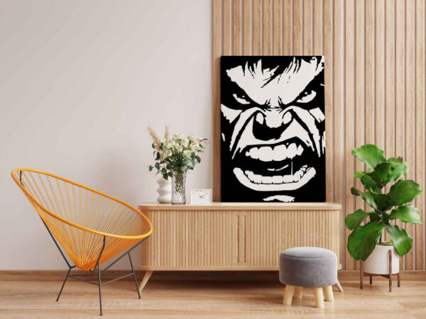 Hulk Face Glow in the Dark Painting Kit – DIY Marvel Art for Superhero Fans - Image 2