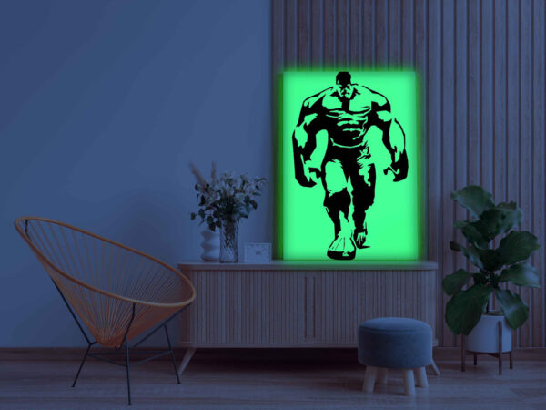 Hulk Walking Glow in the Dark Painting Kit – Bold DIY Superhero Wall Art - Image 3