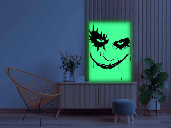 Joker Face Glow in the Dark Painting Kit – Intense DIY Villain Art for Fans - Image 3