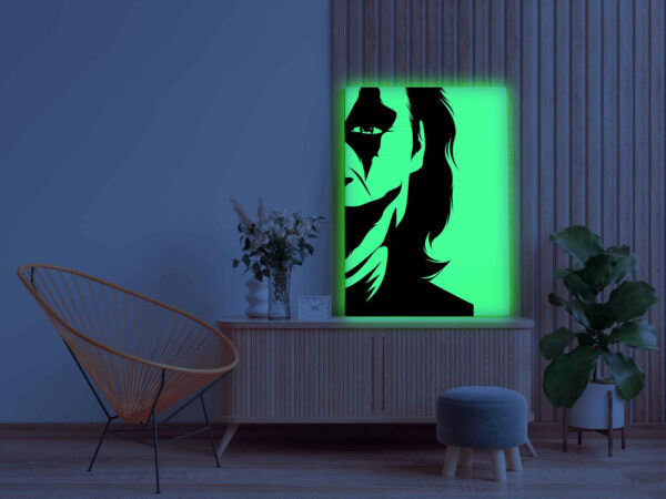Joker Half Face Glow in the Dark Painting Kit – Bold DIY Art for Joker Fans - Image 3