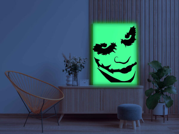 Scary Joker Glow in the Dark Painting Kit – Sinister DIY Art for Joker Fans - Image 3