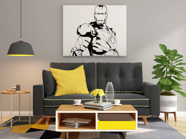 Iron Man Glow in the Dark Painting Kit – DIY Superhero Art for Marvel Fans - Image 2