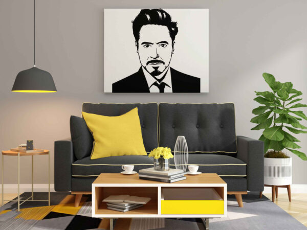 Robert Ironman Glow in the Dark Painting Kit – Iconic Tony Stark Portrait DIY Canvas - Image 2