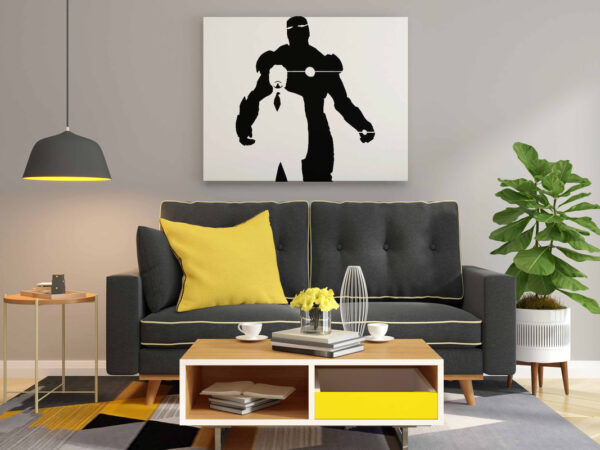 Tony Stark & Iron Man Glow in the Dark Painting Kit – Dual Silhouette Marvel Canvas Art - Image 2