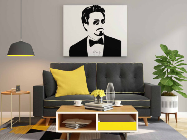 Tony Stark Glow in the Dark Painting Kit – Tuxedo Elegance with Arc Reactor Glow - Image 2