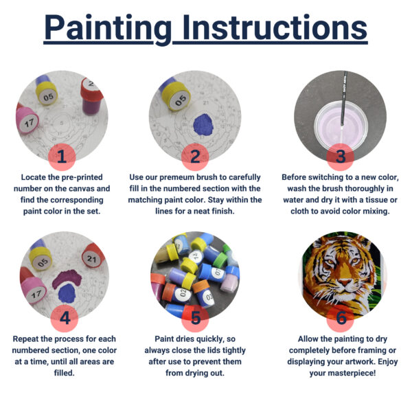 Custom paint by numbers kit - Image 3